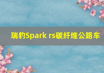 瑞豹Spark rs碳纤维公路车